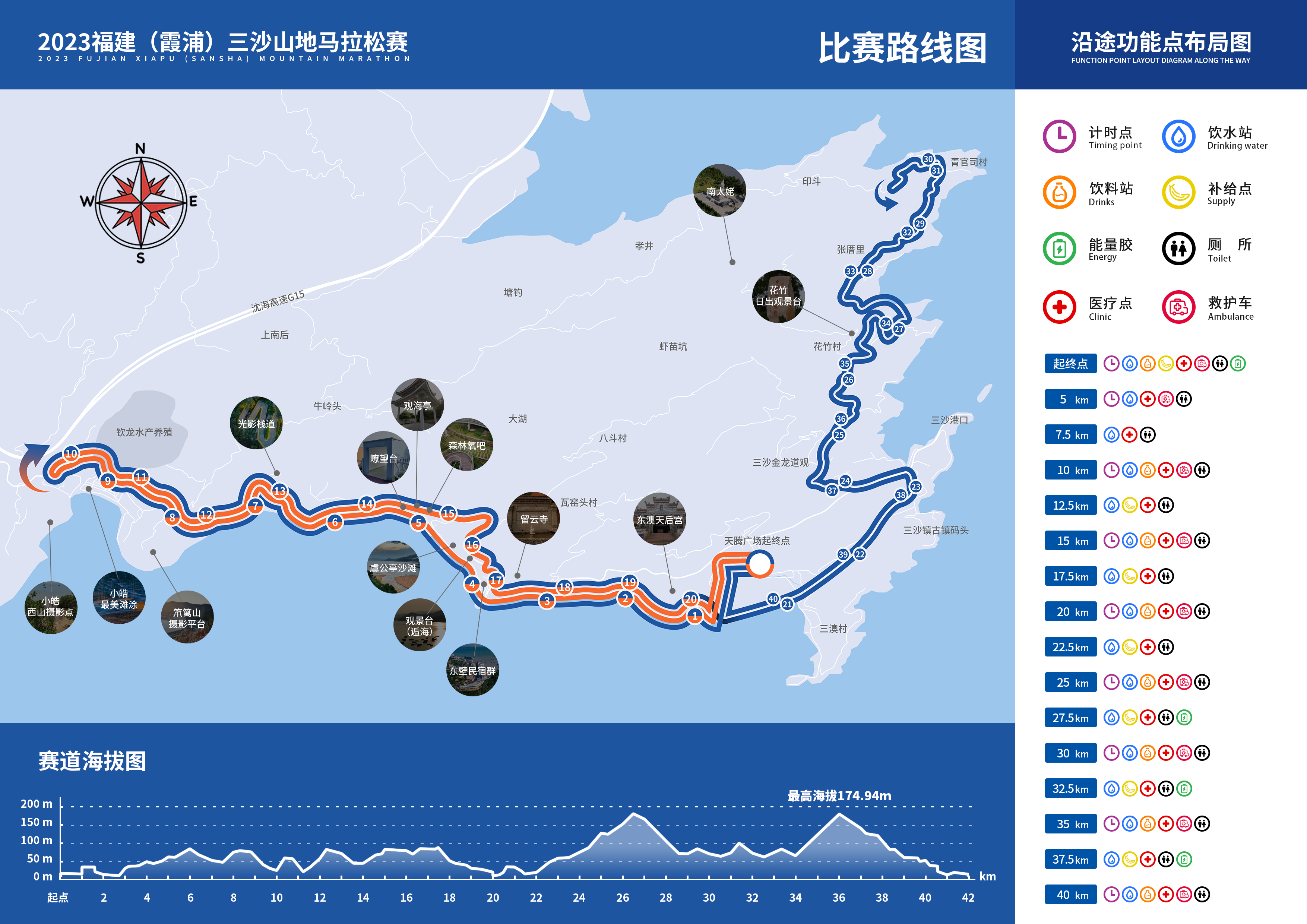 2023年福建（霞浦）三沙马拉松路线图